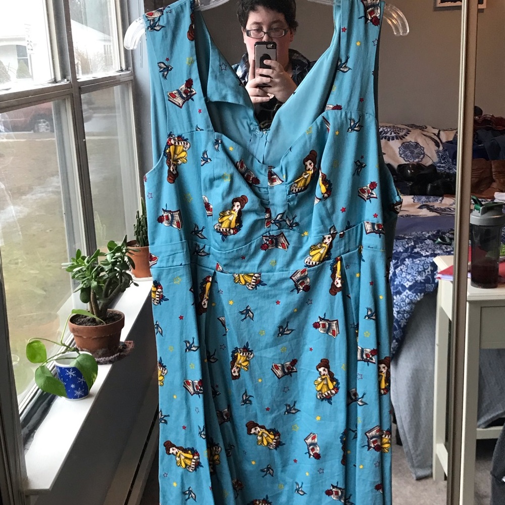 Blue, Disney themed vintage dress